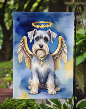 Load image into Gallery viewer, Schnauzer My Angel Garden Flag – Memorial or Christmas Dog Angel Decor