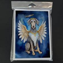 Load image into Gallery viewer, Scottish Deerhound My Angel Greeting Cards - Blank Note Cards – 8-Pack of Artist-Designed Cards with Envelopes