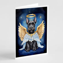 Load image into Gallery viewer, Scottish Terrier My Angel Greeting Cards - Blank Note Cards – 8-Pack of Artist-Designed Cards with Envelopes