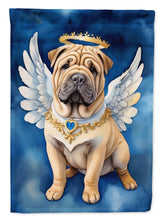 Load image into Gallery viewer, Shar Pei My Angel Garden Flag – Memorial or Christmas Dog Angel Decor