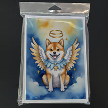 Load image into Gallery viewer, Shiba Inu My Angel Greeting Cards - Blank Note Cards – 8-Pack of Artist-Designed Cards with Envelopes