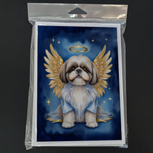 Load image into Gallery viewer, Shih Tzu My Angel Greeting Cards - Blank Note Cards – 8-Pack of Artist-Designed Cards with Envelopes