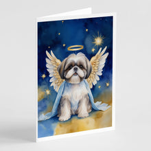 Load image into Gallery viewer, Shih Tzu My Angel Greeting Cards - Blank Note Cards – 8-Pack of Artist-Designed Cards with Envelopes