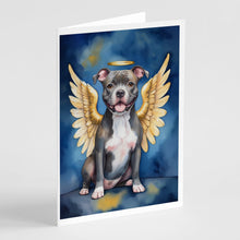 Load image into Gallery viewer, Staffordshire Bull Terrier My Angel Greeting Cards - Blank Note Cards – 8-Pack of Artist-Designed Cards with Envelopes