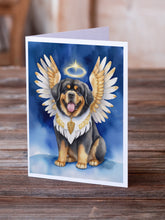 Load image into Gallery viewer, Tibetan Mastiff My Angel Greeting Cards - Blank Note Cards – 8-Pack of Artist-Designed Cards with Envelopes