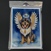 Load image into Gallery viewer, Tibetan Mastiff My Angel Greeting Cards - Blank Note Cards – 8-Pack of Artist-Designed Cards with Envelopes