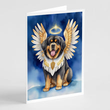 Load image into Gallery viewer, Tibetan Mastiff My Angel Greeting Cards - Blank Note Cards – 8-Pack of Artist-Designed Cards with Envelopes