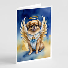 Load image into Gallery viewer, Tibetan Spaniel My Angel Greeting Cards - Blank Note Cards – 8-Pack of Artist-Designed Cards with Envelopes