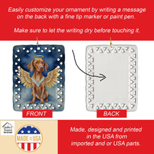Load image into Gallery viewer, Vizsla My Angel Porcelain Ornament
