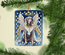 Load image into Gallery viewer, Weimaraner My Angel Porcelain Ornament