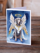 Load image into Gallery viewer, Weimaraner My Angel Greeting Cards - Blank Note Cards – 8-Pack of Artist-Designed Cards with Envelopes