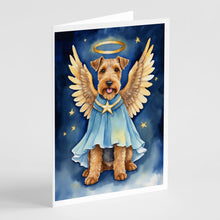 Load image into Gallery viewer, Welsh Terrier My Angel Greeting Cards - Blank Note Cards – 8-Pack of Artist-Designed Cards with Envelopes