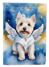 Load image into Gallery viewer, Westie My Angel Garden Flag – Memorial or Christmas Dog Angel Decor