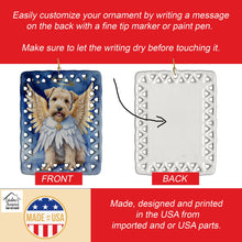 Load image into Gallery viewer, Wheaten Terrier My Angel Porcelain Ornament