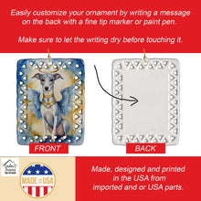 Load image into Gallery viewer, Whippet My Angel Porcelain Ornament