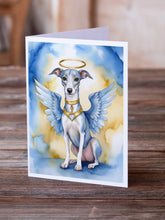 Load image into Gallery viewer, Whippet My Angel Greeting Cards - Blank Note Cards – 8-Pack of Artist-Designed Cards with Envelopes
