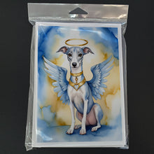 Load image into Gallery viewer, Whippet My Angel Greeting Cards - Blank Note Cards – 8-Pack of Artist-Designed Cards with Envelopes