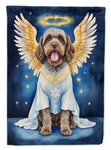 Load image into Gallery viewer, Wirehaired Pointing Griffon My Angel Garden Flag – Memorial or Christmas Dog Angel Decor