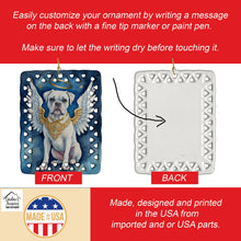 Load image into Gallery viewer, White Boxer My Angel Porcelain Ornament