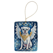 Load image into Gallery viewer, White Boxer My Angel Porcelain Ornament