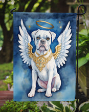 Load image into Gallery viewer, White Boxer My Angel Garden Flag – Memorial or Christmas Dog Angel Decor