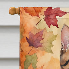 Load image into Gallery viewer, American Polydactyl Cat in Fall Leaves House Flag