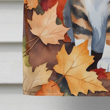 Load image into Gallery viewer, American Polydactyl Cat in Fall Leaves House Flag