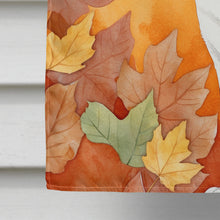 Load image into Gallery viewer, American Shorthair Cat in Fall Leaves House Flag