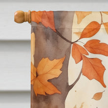 Load image into Gallery viewer, American Wirehair Cat in Fall Leaves House Flag