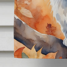 Load image into Gallery viewer, Australian Mist Cat in Fall Leaves House Flag