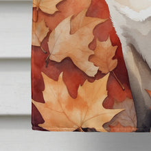 Load image into Gallery viewer, Colorpoint Shorthair Cat in Fall Leaves House Flag