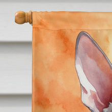 Load image into Gallery viewer, Cornish Rex Cat in Fall Leaves House Flag