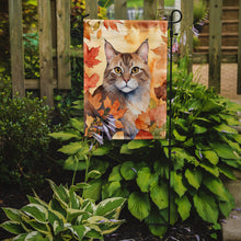 Load image into Gallery viewer, Dwelf Fall Garden Flag - Cat in Fall Leaves - Cat-Themed Seasonal Yard Decor