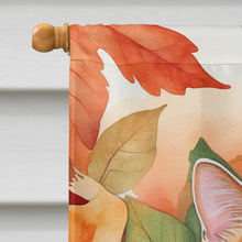 Load image into Gallery viewer, Foldex Exotic Fold Cat in Fall Leaves House Flag