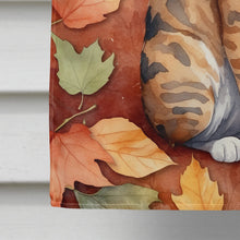 Load image into Gallery viewer, Oregon Rex Cat in Fall Leaves House Flag