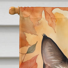 Load image into Gallery viewer, Siamese Cat in Fall Leaves House Flag