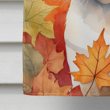 Load image into Gallery viewer, Siamese Cat in Fall Leaves House Flag