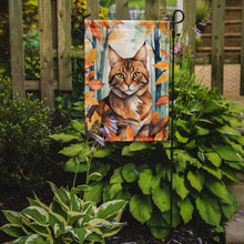 Load image into Gallery viewer, Sokoke Fall Garden Flag - Cat in Fall Leaves - Cat-Themed Seasonal Yard Decor