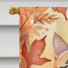 Load image into Gallery viewer, Toyger Cat in Fall Leaves House Flag