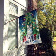 Load image into Gallery viewer, Aegean Cat By the Christmas Tree House Flag