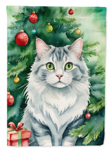 Load image into Gallery viewer, American Curl Cat By the Christmas Tree House Flag