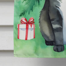 Load image into Gallery viewer, American Polydactyl Cat By the Christmas Tree House Flag