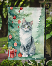Load image into Gallery viewer, Australian Mist Cat Christmas Garden Flag - Cat by the Christmas Tree - Cat-Themed Holiday Yard Decor