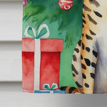 Load image into Gallery viewer, Bengal Cat By the Christmas Tree House Flag