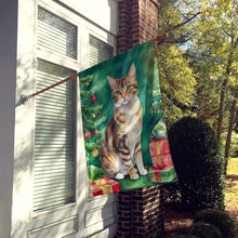 Load image into Gallery viewer, California Spangled Cat By the Christmas Tree House Flag