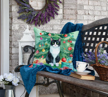 Load image into Gallery viewer, Chantilly Tiffany Cat By the Christmas Tree Throw Pillow