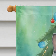 Load image into Gallery viewer, Chartreux Cat By the Christmas Tree House Flag
