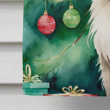Load image into Gallery viewer, Colorpoint Longhair Cat By the Christmas Tree House Flag
