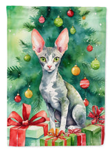 Load image into Gallery viewer, Cornish Rex Cat By the Christmas Tree House Flag
