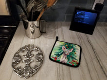 Load image into Gallery viewer, Donskoy Don Sphynx Cat By the Christmas Tree Pot Holders - Set of 2 Decorative Kitchen Helpers | Made in the USA